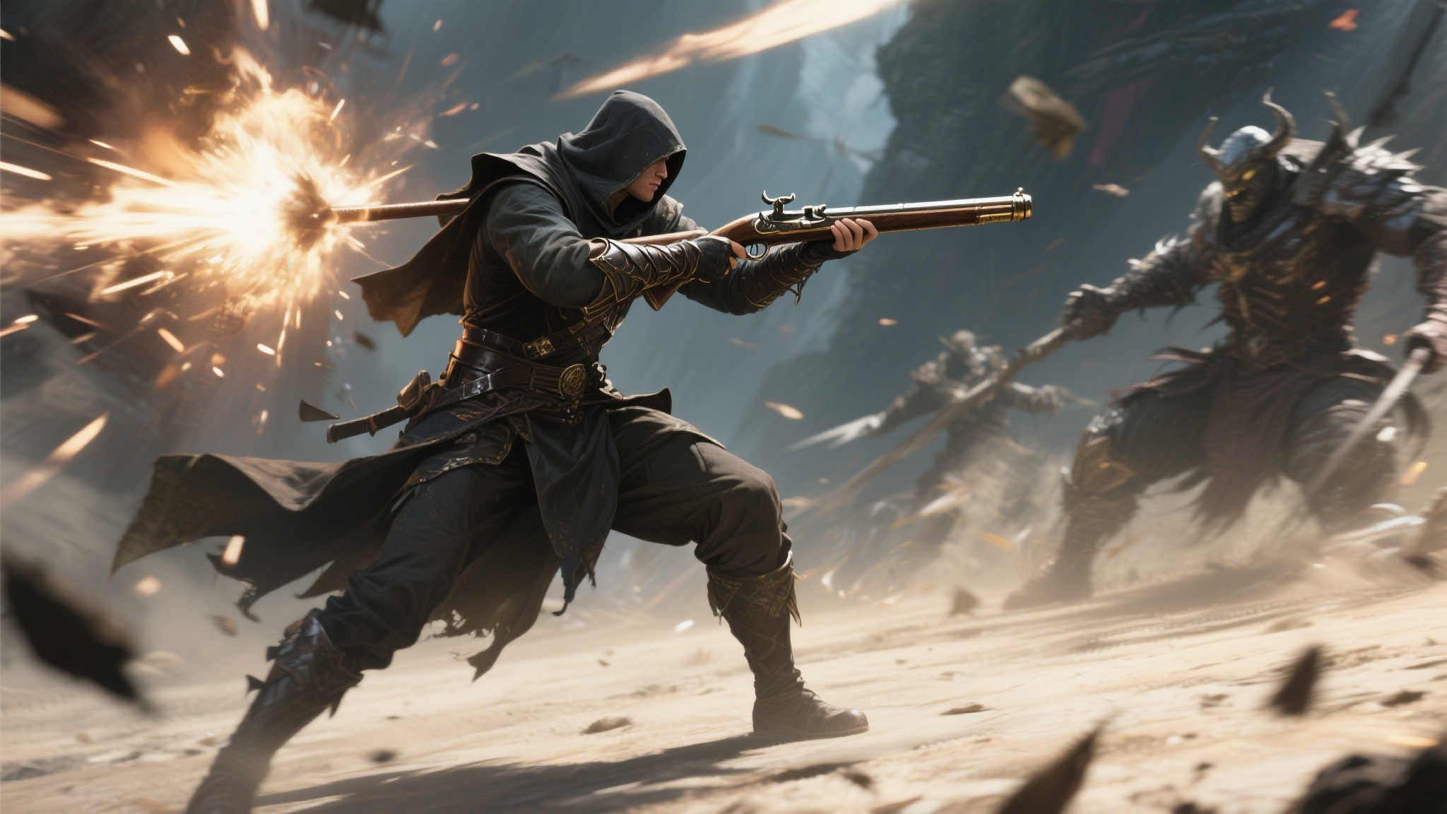 举个例子，在《世界》中，长枪的使用者可以